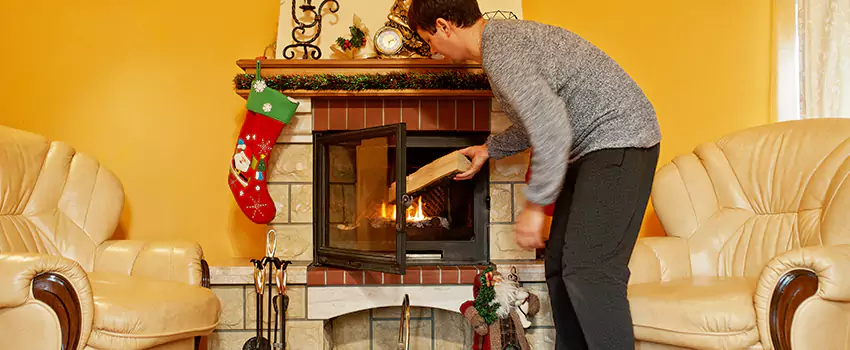 Rusted Metal Fireplace Restoration in Passaic, New Jersey